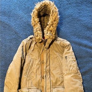 American Eagle Men’s M Olive Parka Coat